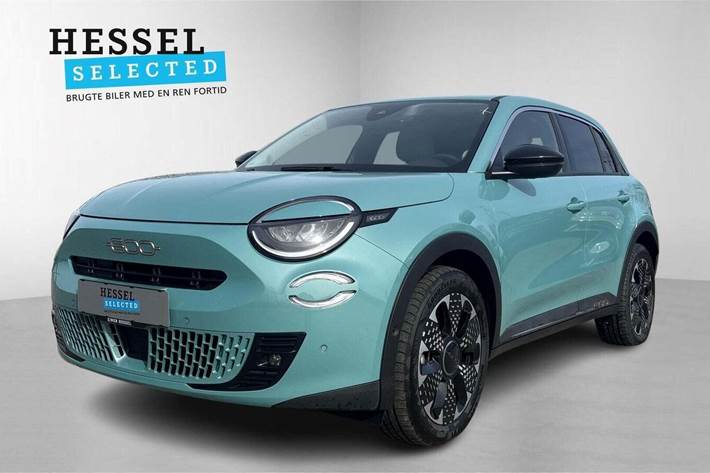 Blå Fiat 600e fra 2024