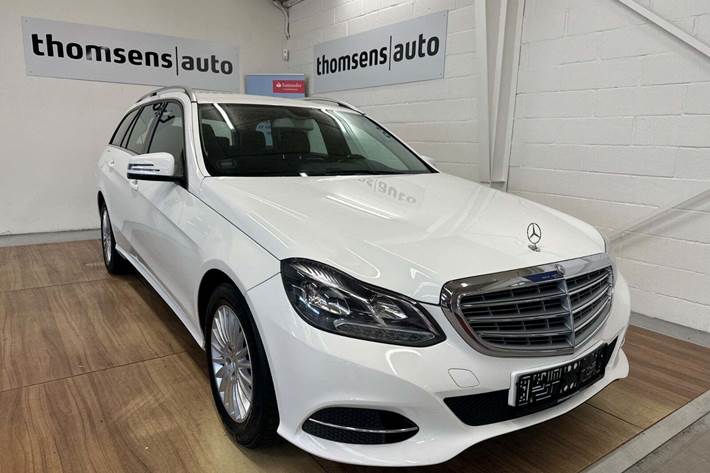 Hvid Mercedes E200 fra 2014