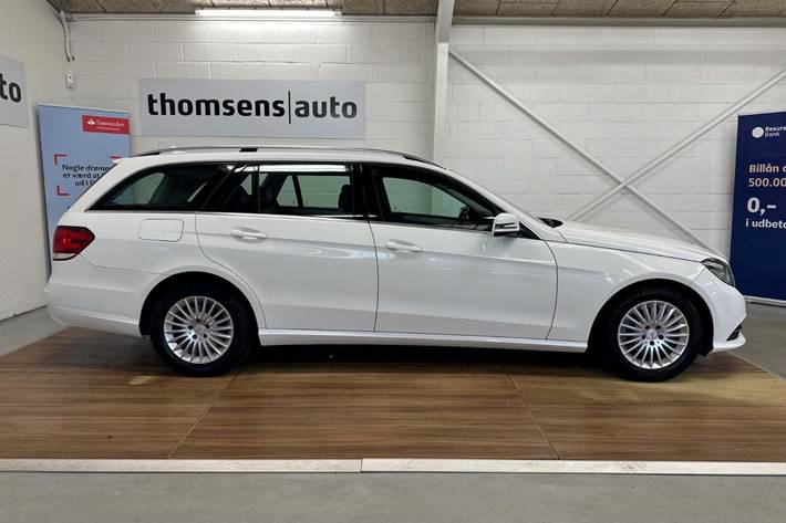 Hvid Mercedes E200 fra 2014