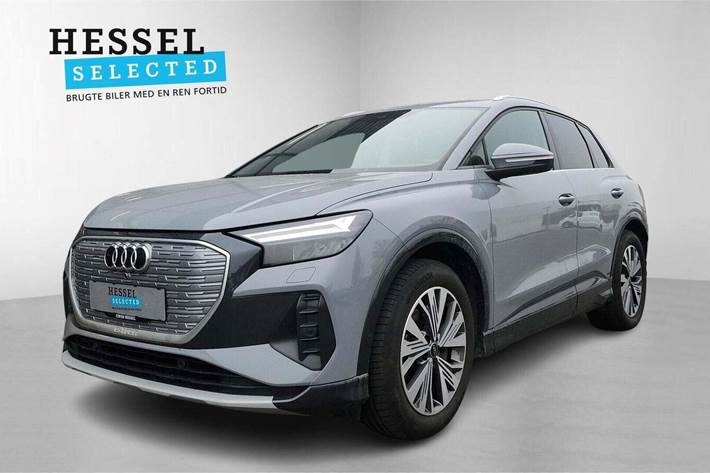 Grå Audi Q4 e-tron fra 2023