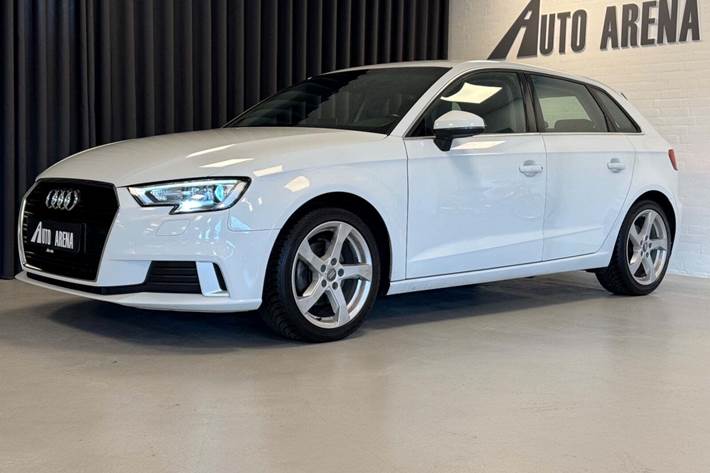 Hvid Audi A3 fra 2017