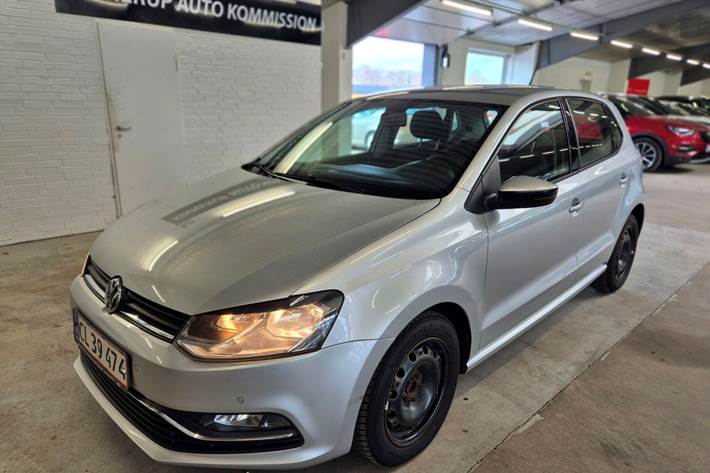 Sølv VW Polo fra 2017