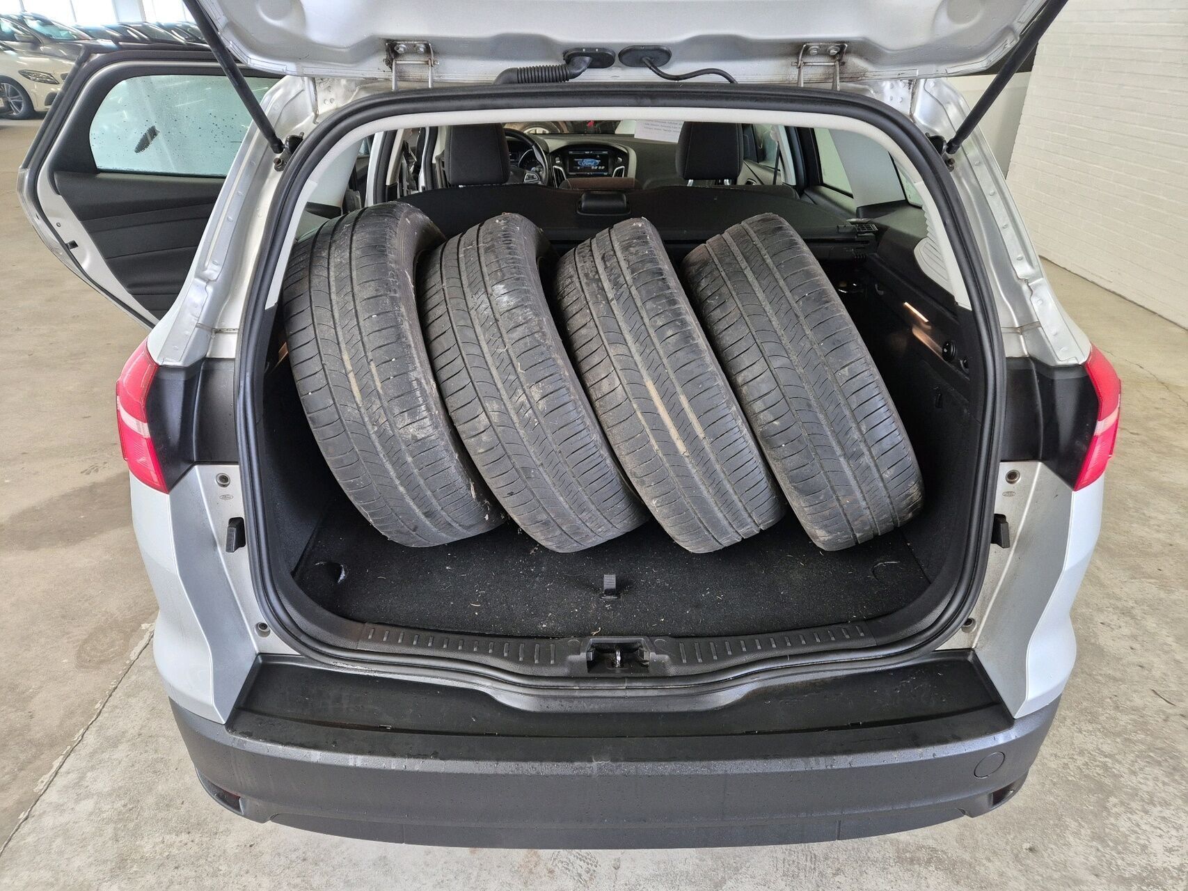 Sølv Ford Focus fra 2015