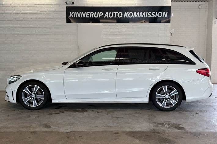 Hvid Mercedes C200 fra 2019