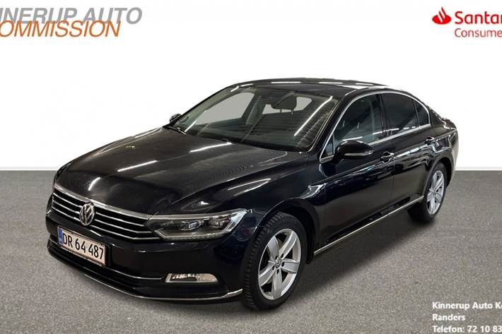 Sort VW Passat fra 2017