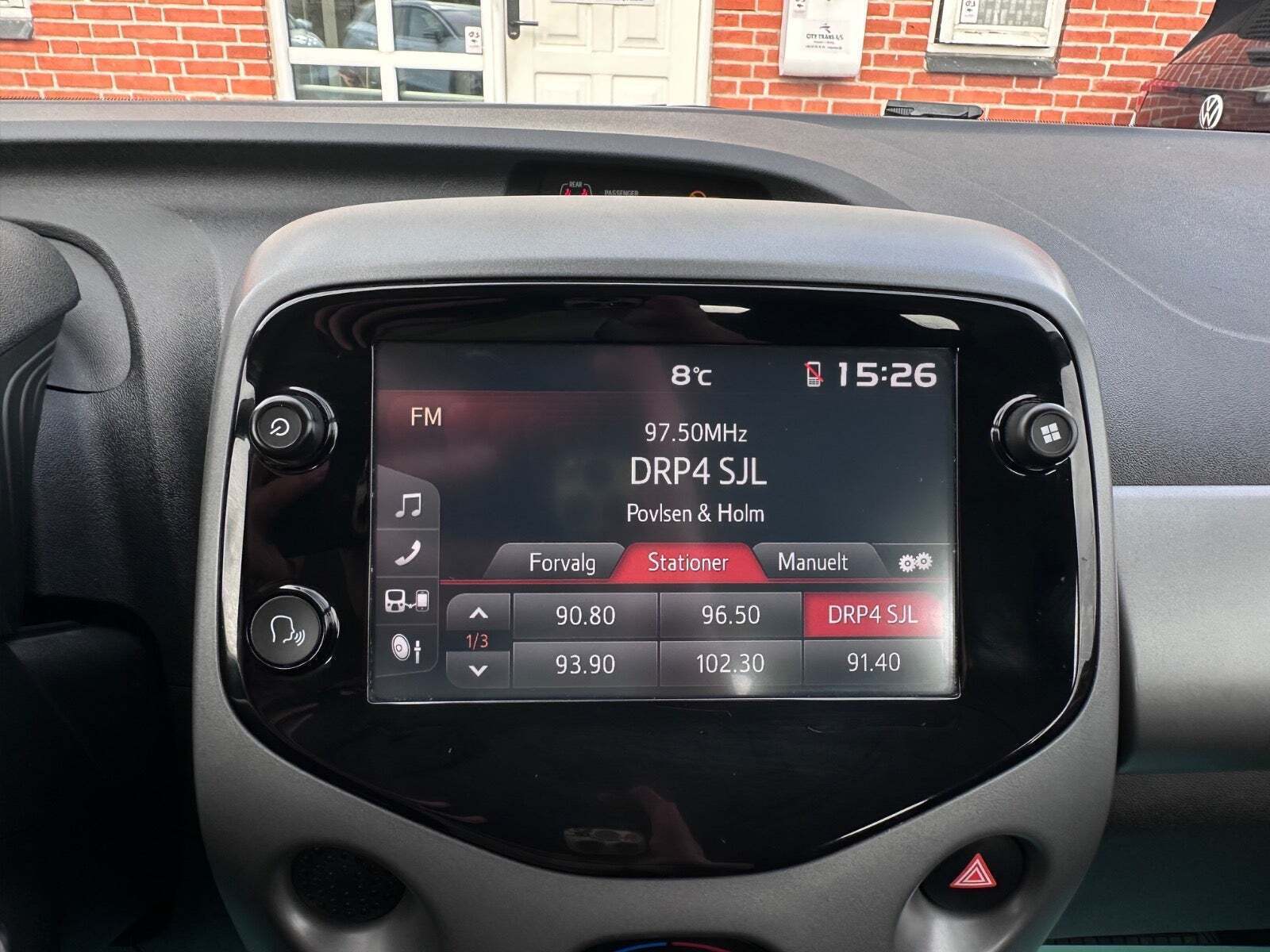 Rød Toyota Aygo fra 2019