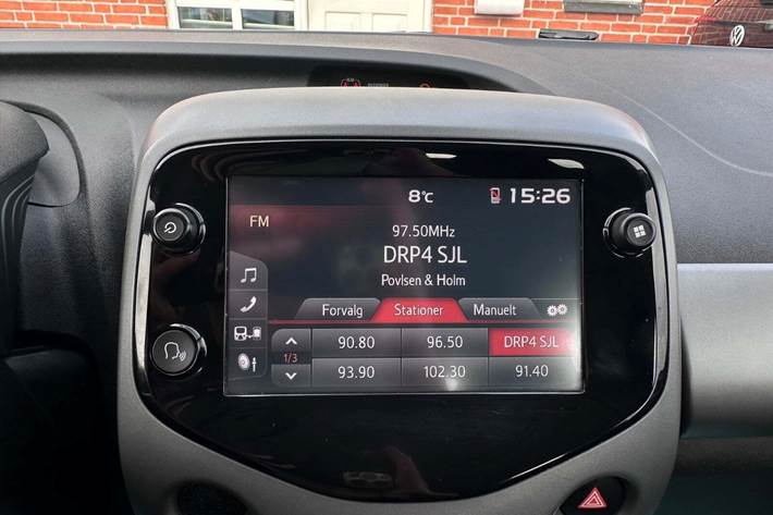 Rød Toyota Aygo fra 2019