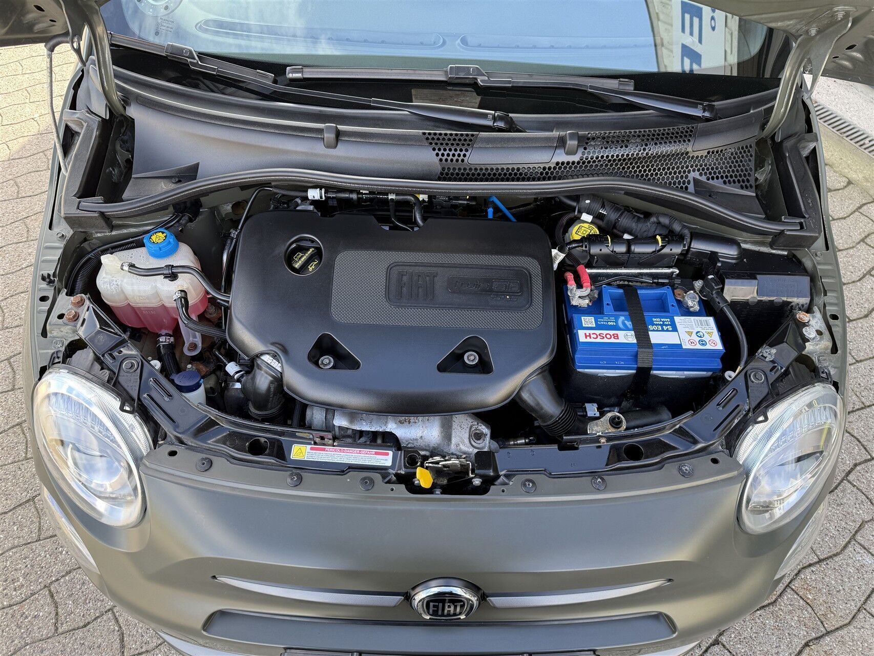 Grøn Fiat 500 fra 2018