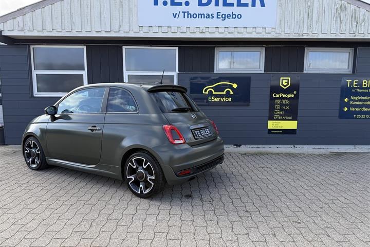 Grøn Fiat 500 fra 2018