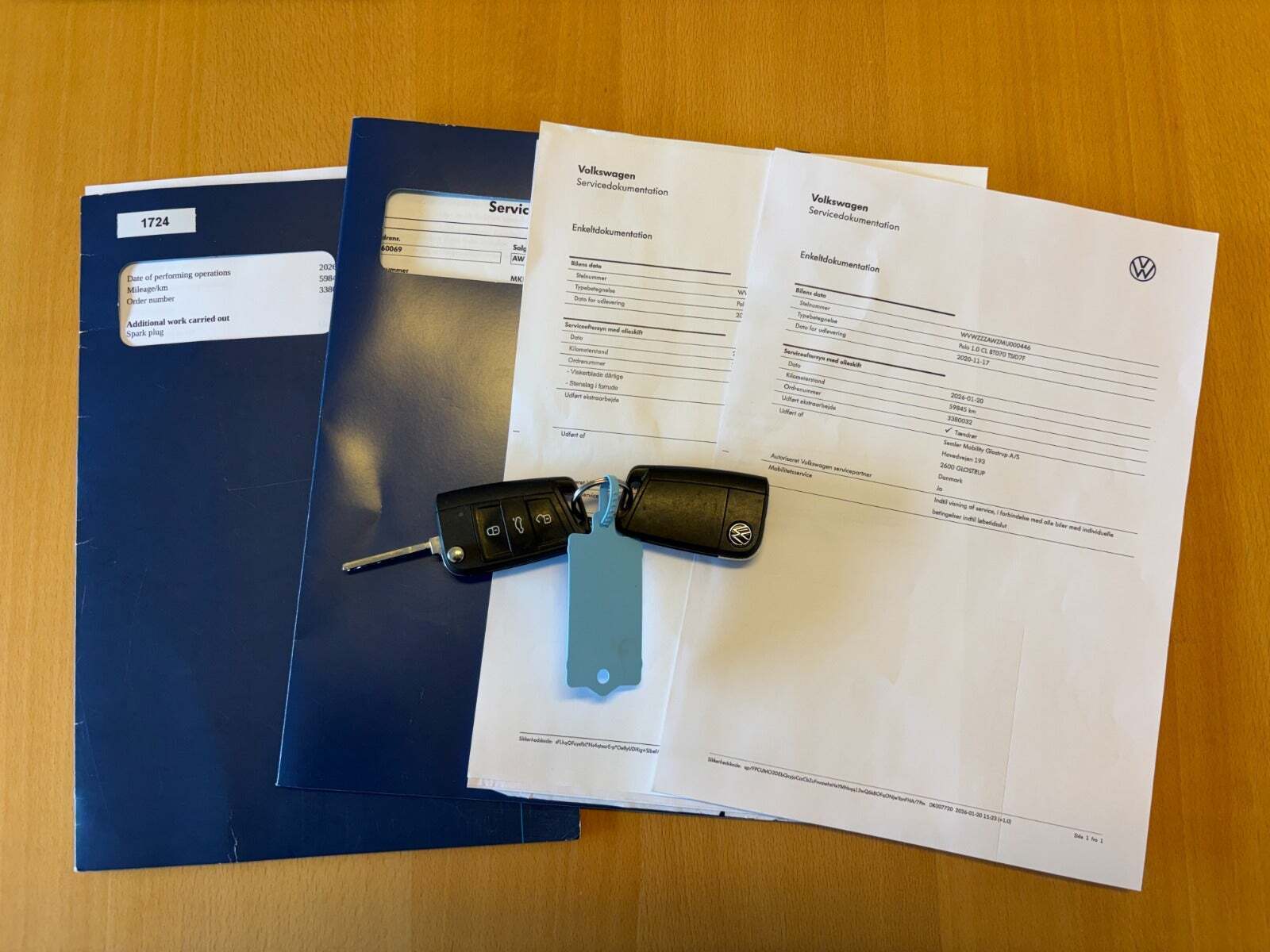 Hvid VW Polo fra 2021