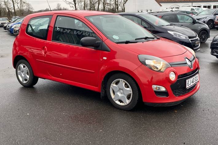 Rød Renault Twingo fra 2012