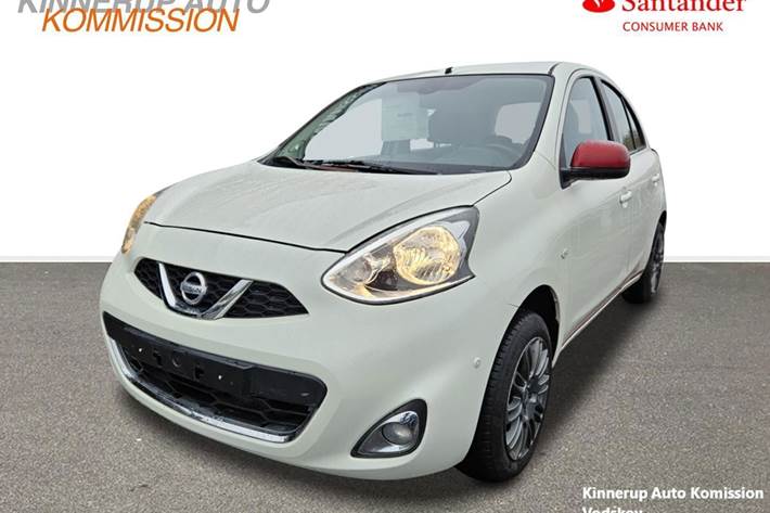 Hvid Nissan Micra fra 2013