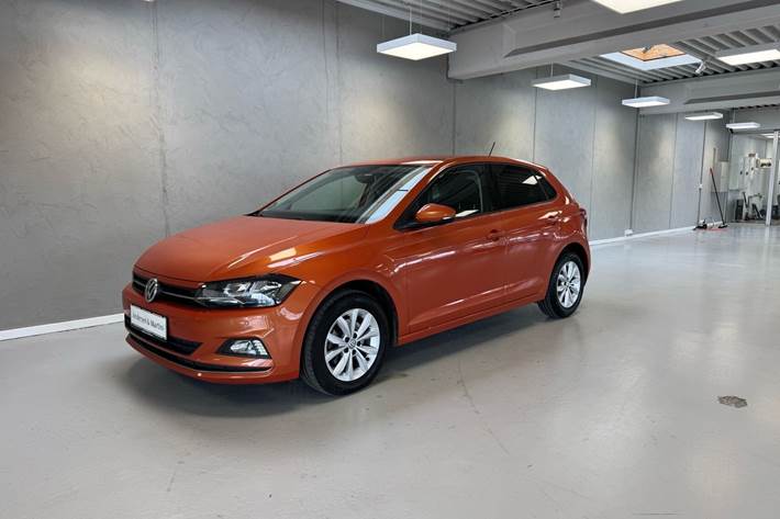 Orange VW Polo fra 2019