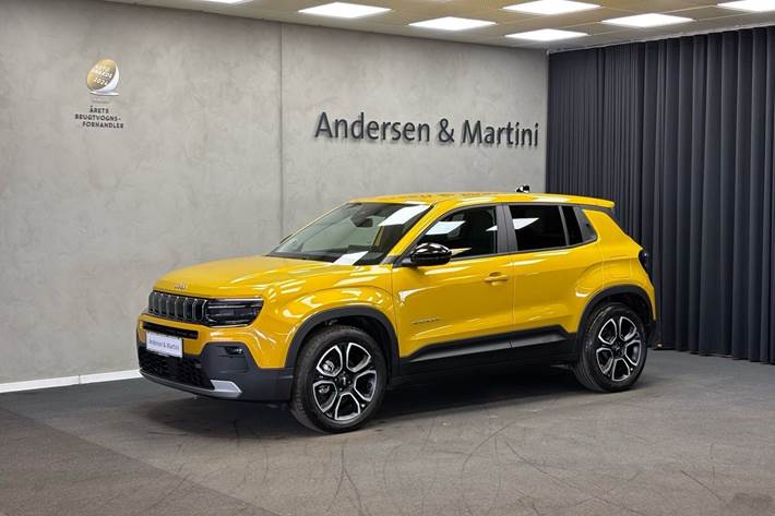 Gul Jeep Avenger fra 2023