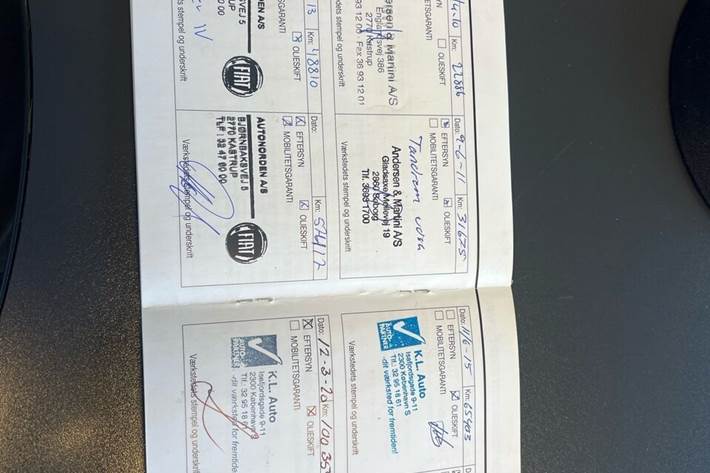 Rød Fiat Panda fra 2008