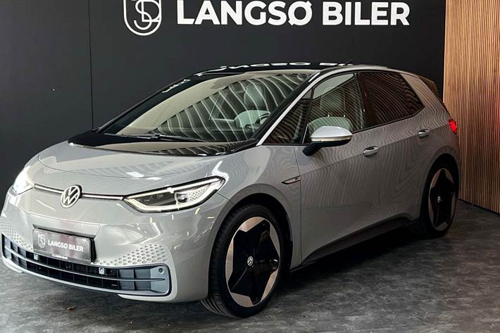 Grå VW ID.3 fra 2021 set udefra