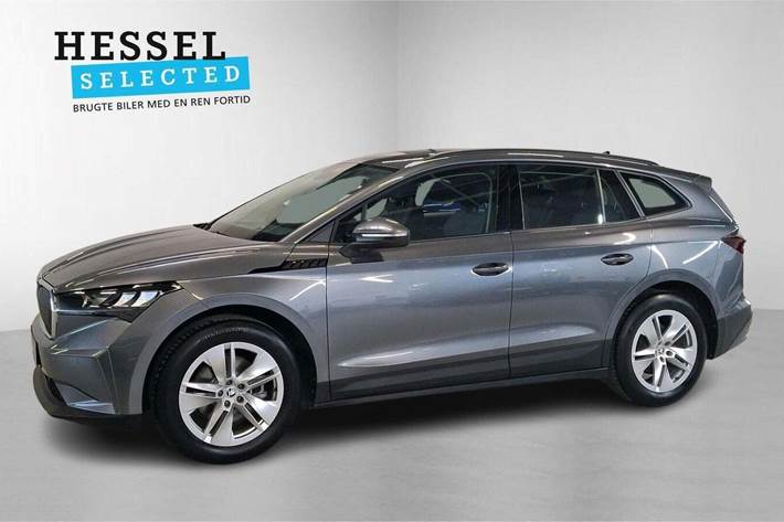 Grå Skoda Enyaq fra 2023