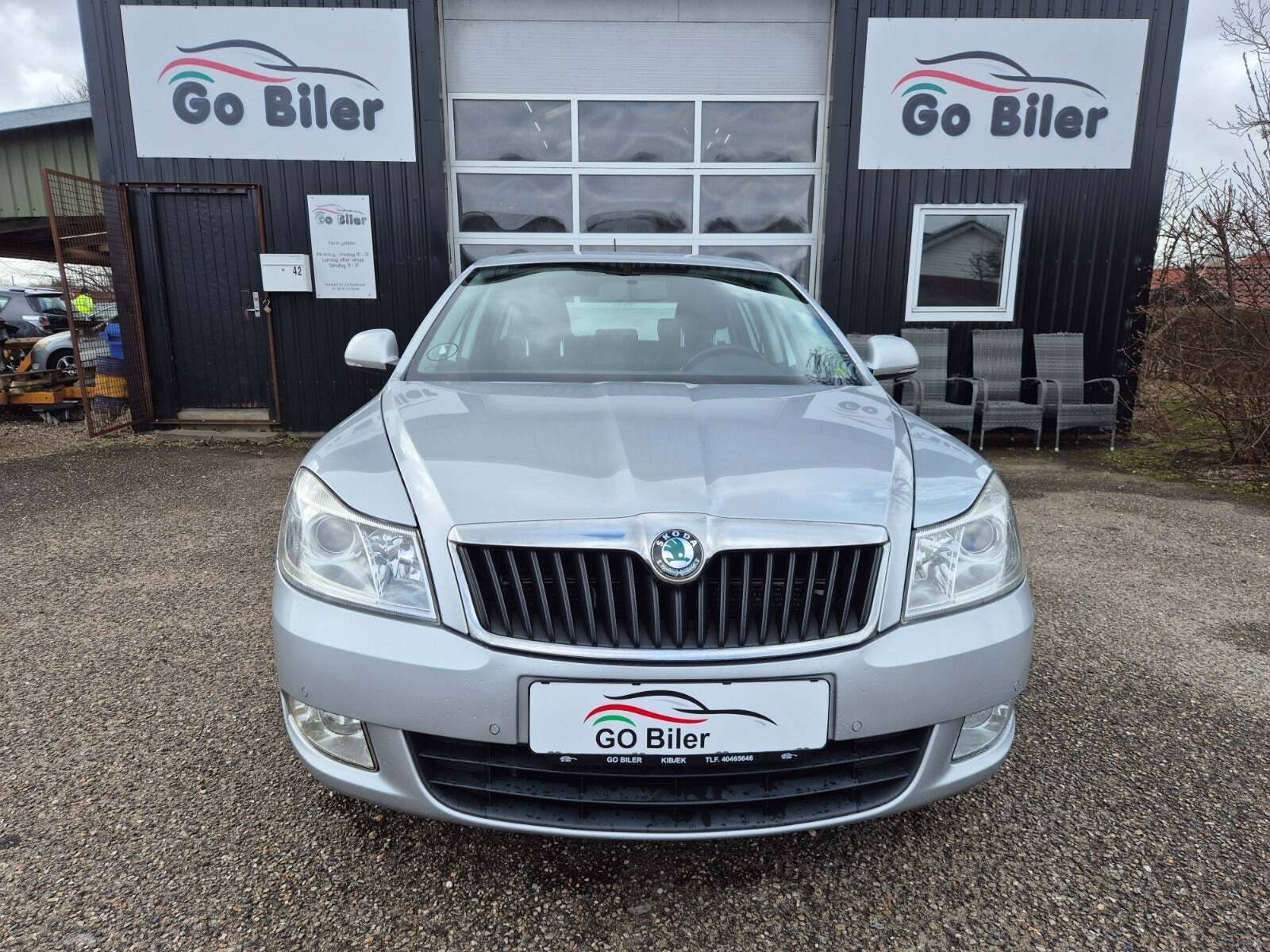 Grøn Skoda Octavia fra 2011
