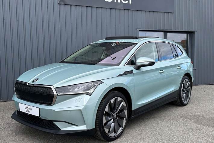 Grøn Skoda Enyaq fra 2022