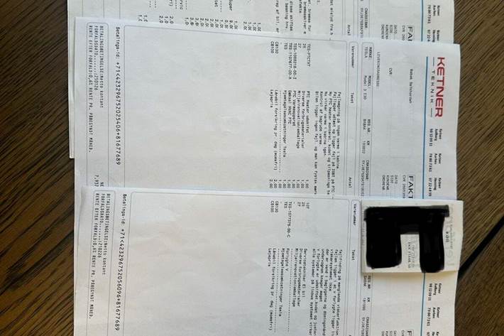 Hvid Tesla Model 3 fra 2019