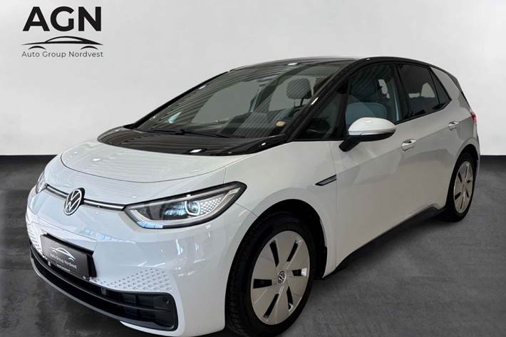 Hvid VW ID.3 fra 2020 set udefra