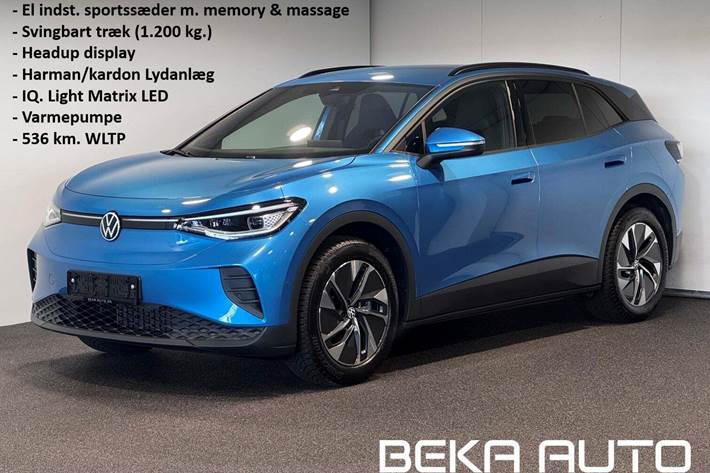 Blå VW ID.4 fra 2025