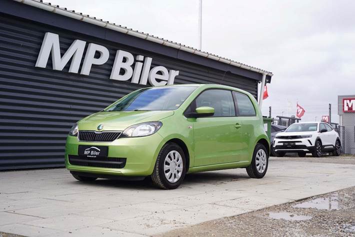 Grøn Skoda Citigo fra 2012