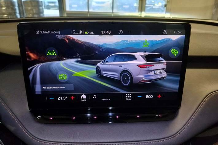 Sort Skoda Enyaq fra 2022