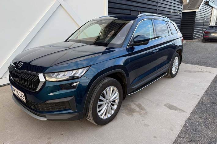 Blå Skoda Kodiaq fra 2022