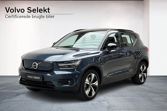 Blå Volvo XC40 fra 2021