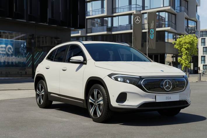 Hvid Mercedes EQA250+ fra 2024