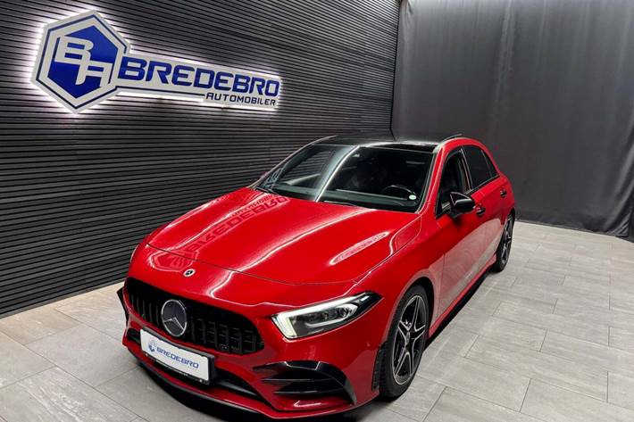 Rød Mercedes A200 fra 2019