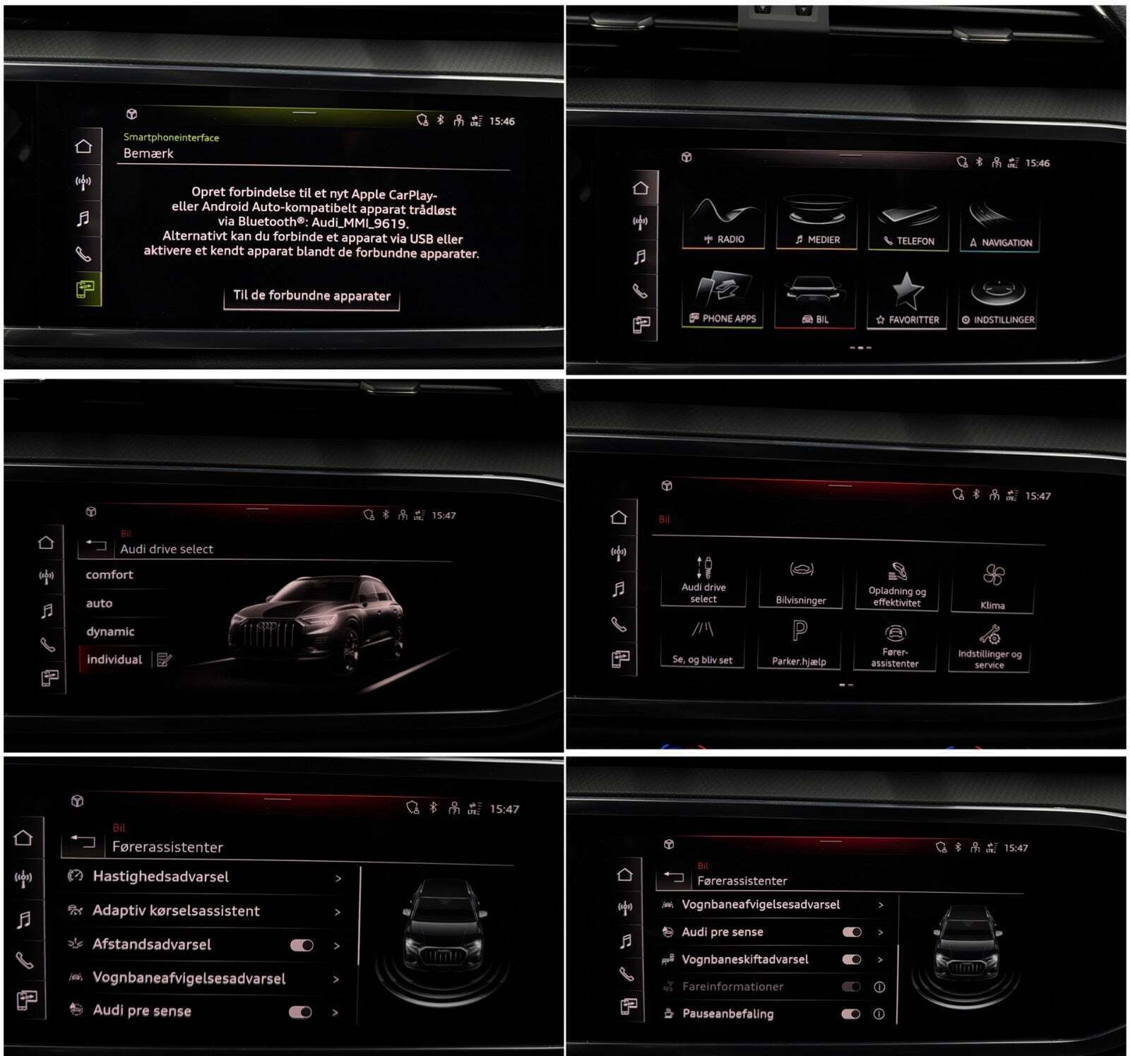 Grå Audi Q3 fra 2023