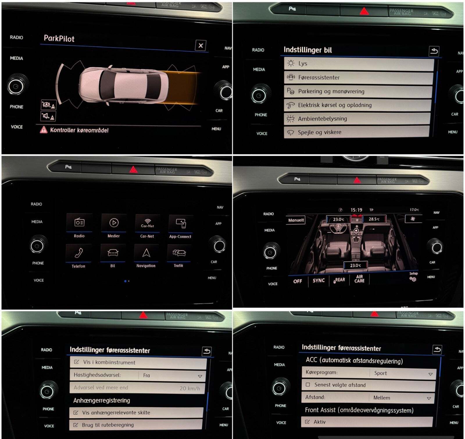 Hvid VW Passat fra 2018