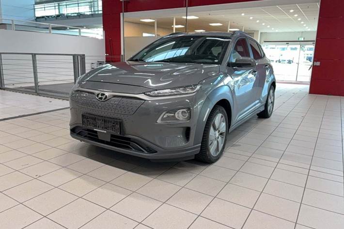 Grå Hyundai Kona fra 2019