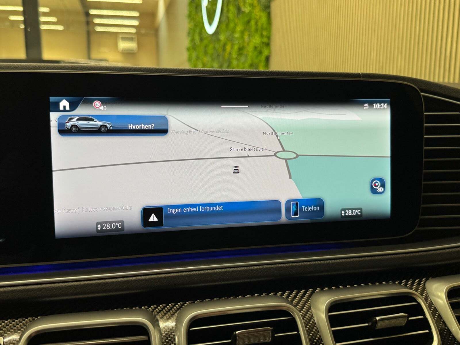 Grå Mercedes GLE350 de fra 2025