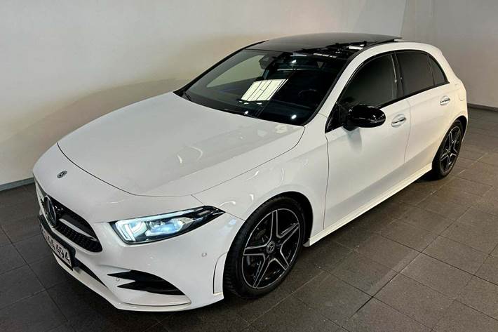 Hvid Mercedes A200 fra 2019