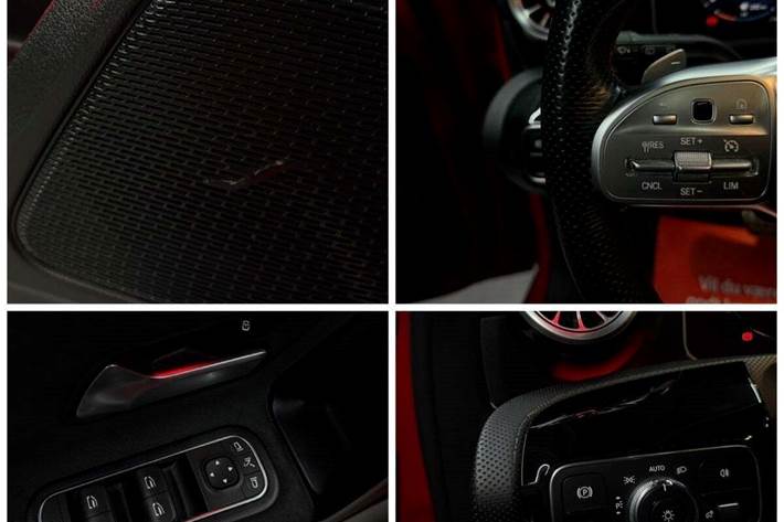Rød Mercedes A200 fra 2019