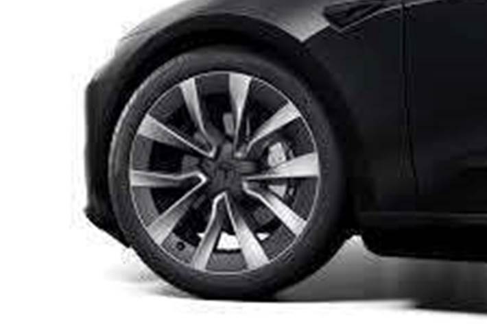 Sort Tesla Model 3 fra 2024