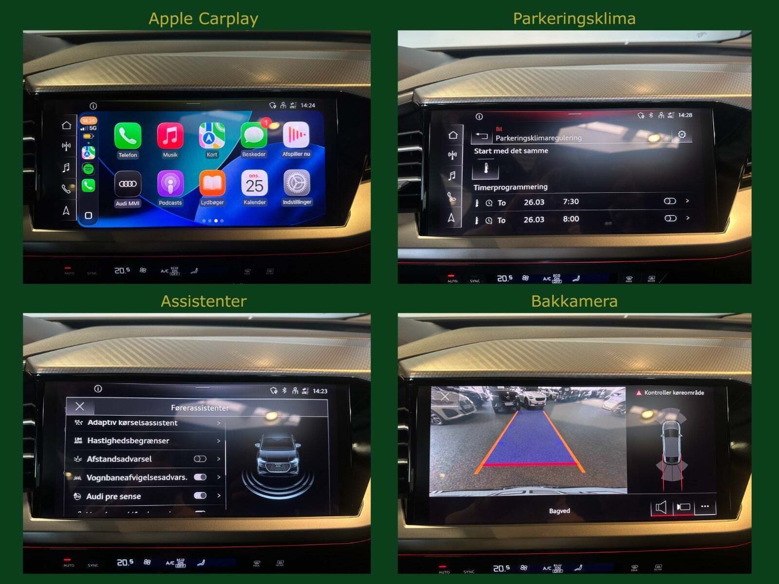 Sort Audi Q4 e-tron fra 2024