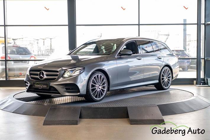 Grå Mercedes E350 d fra 2017