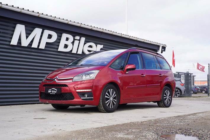 Rød Citroën Grand C4 Picasso fra 2011