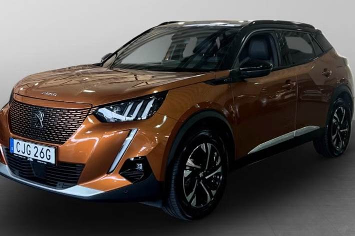 Orange Peugeot e-2008 fra 2020