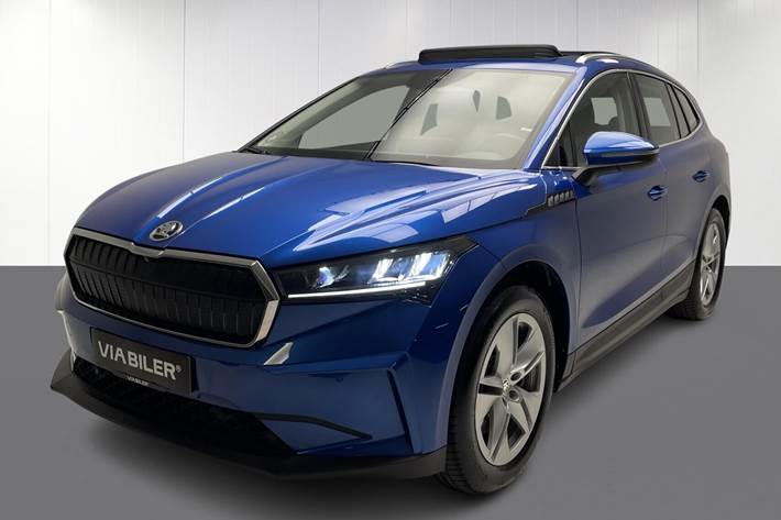 Blå Skoda Enyaq fra 2022