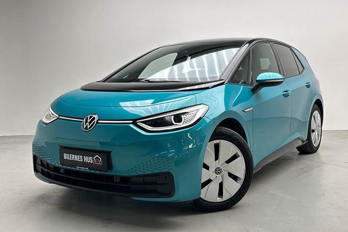 Blå VW ID.3 fra 2021