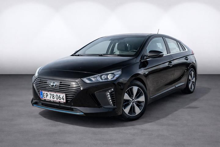 Sort Hyundai Ioniq fra 2019 set udefra