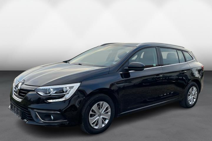 Sort Renault Mégane fra 2017 set udefra