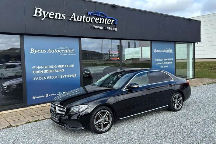 Sort Mercedes E220 d fra 2017