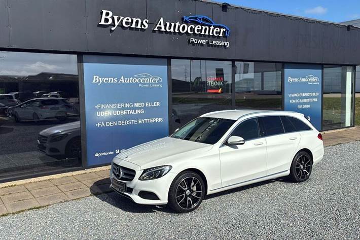 Hvid Mercedes E350 e fra 2016