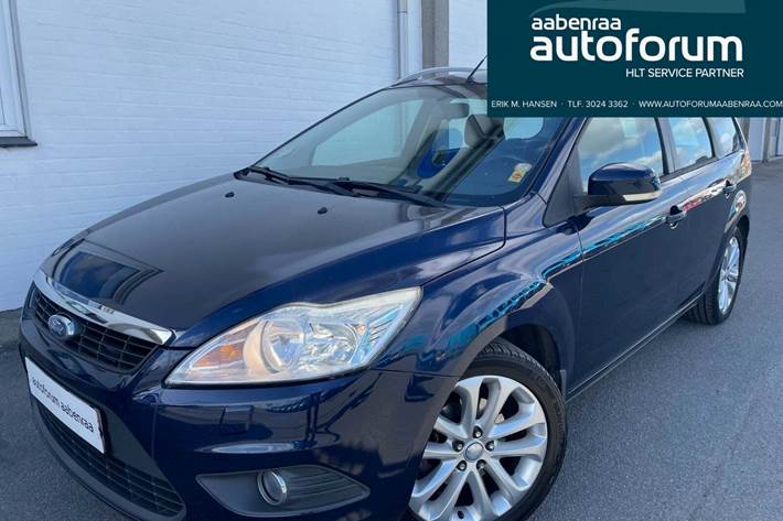 Blå Ford Focus fra 2011